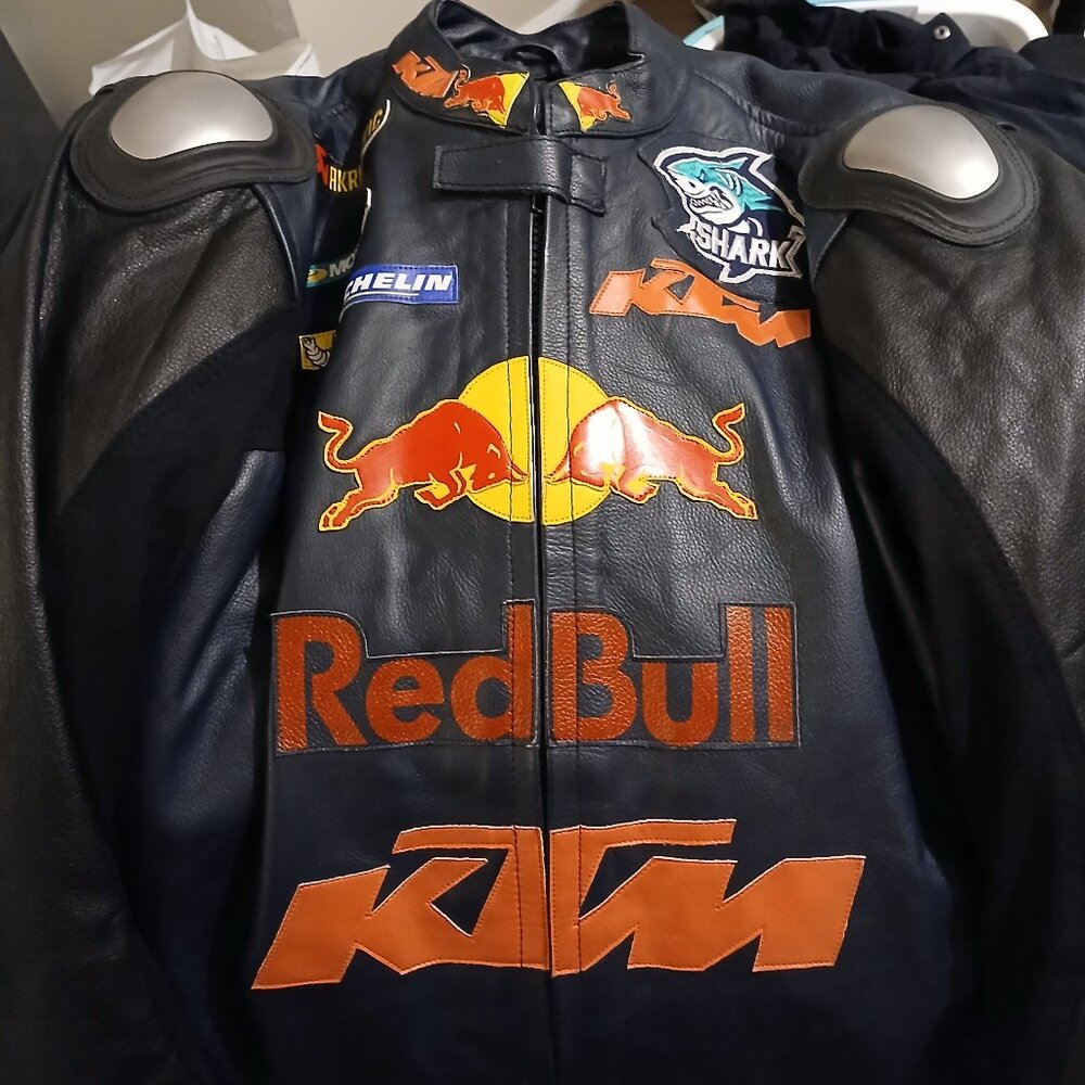 New Red Bull KTM 2024 Moto Premium Leather Motorcycle acket
